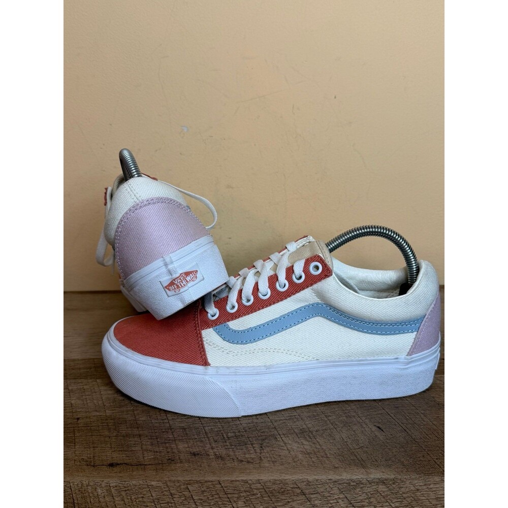 Vans Old Skool Platform sneakers colorblock shoes size 9.5 women’s